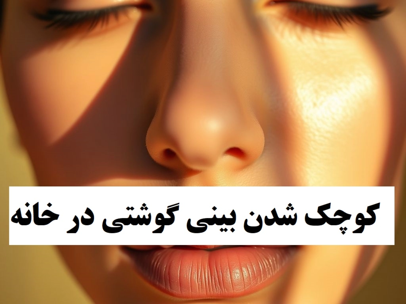 کوچک شدن بینی گوشتی در خانه