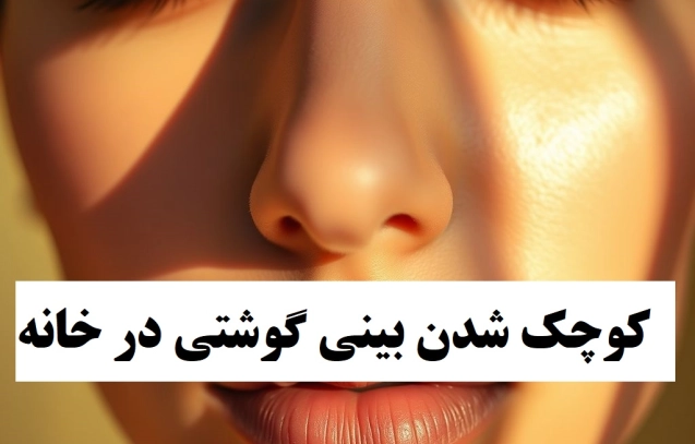 کوچک شدن بینی گوشتی در خانه