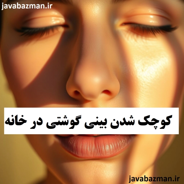 کوچک شدن بینی گوشتی در خانه